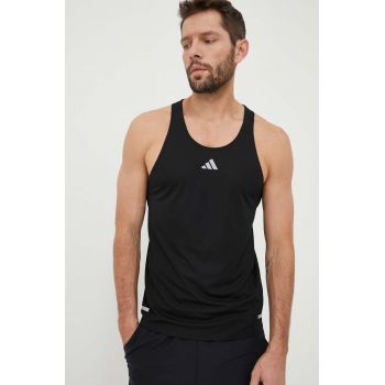 adidas Performance tricou de alergare Own the Run culoarea negru ieftin