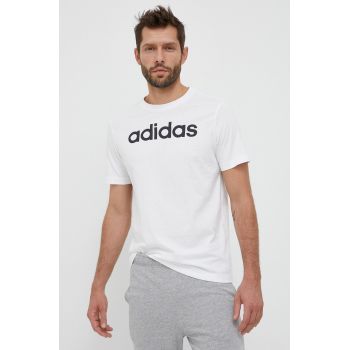 adidas tricou din bumbac culoarea alb, cu imprimeu IC9276 ieftin