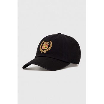 American Needle șapcă de baseball din bumbac Cadillac culoarea negru, cu imprimeu