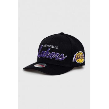 Mitchell&Ness șapcă din amestec de lână BOSTON CELTICS culoarea violet, cu imprimeu de firma originala