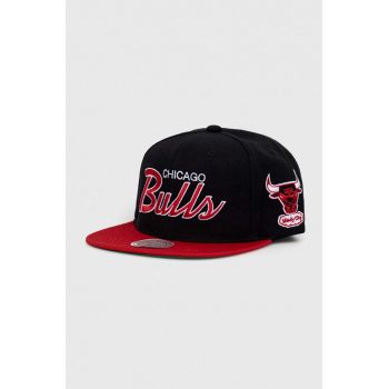 Mitchell&Ness sapca Chicago Bulls culoarea negru, modelator
