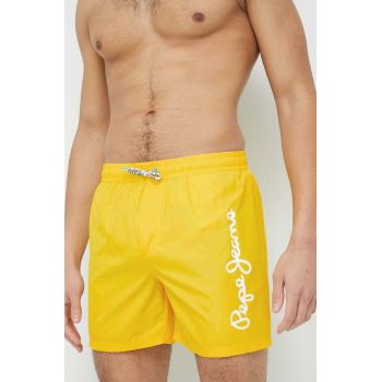 Pepe Jeans pantaloni scurti de baie Finnick culoarea galben