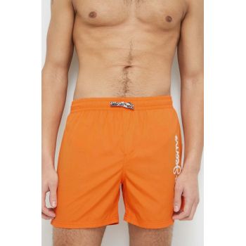 Pepe Jeans pantaloni scurti de baie Finnick culoarea portocaliu