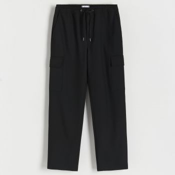 Reserved - Pantaloni jogger cargo - Negru