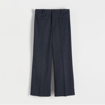 Reserved - Pantaloni la dungă - Bleumarin