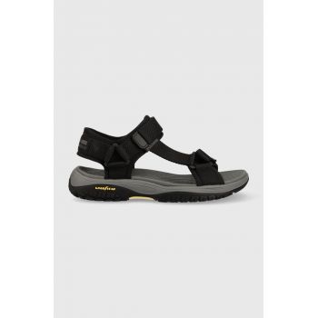 Skechers sandale Lomell Rip Tide barbati, culoarea negru ieftine