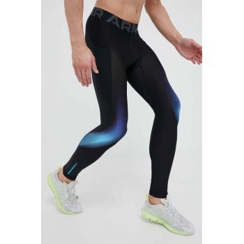 Under Armour leggins de antrenament Armour Novelty culoarea negru, cu imprimeu