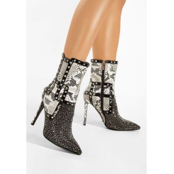 Botine elegante negre Spezia