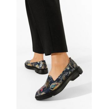 Pantofi casual dama piele Manara multicolori