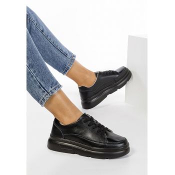 Pantofi piele Elma Negri