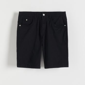 Reserved - Pantaloni scurți slim fit - Negru