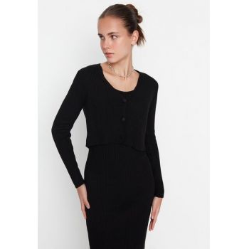 Rochie lunga neagra Campina de firma originala