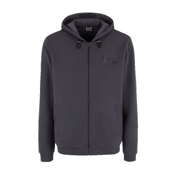 Bluza EA7 M hoodie full zip COIN la reducere