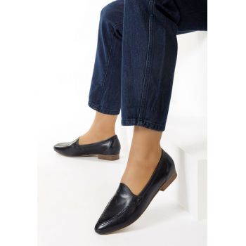 Pantofi piele Rivera Navy la reducere