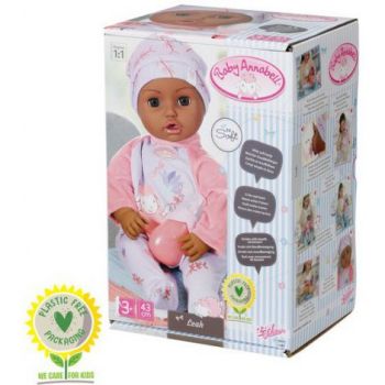 Baby annabell - papusica neagra leah 43 cm 705919 Zapf de firma originala