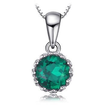 Colier de argint Little Shiny Emerald