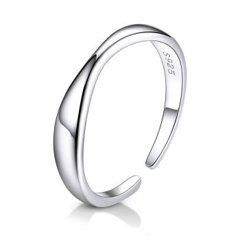 Inel reglabil din argint Wave Ring