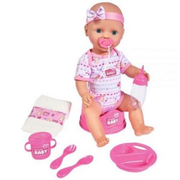 Papusa Simba New Born Baby, Baby Doll 43 cm cu accesorii la reducere