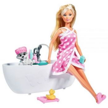 Papusa Simba Steffi Love Bath Fun 29 cm cu figurina si accesorii la reducere