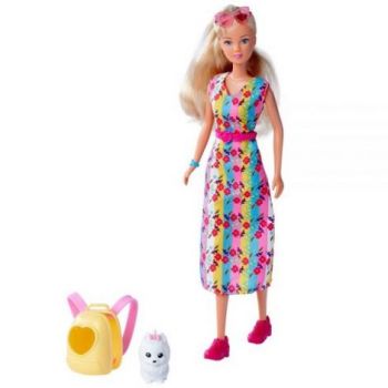 Papusa Simba Steffi Love Go Go Puppy 29 cm cu figurina si accesorii