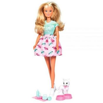 Papusa Simba Steffi Love, Kitty Love 29 cm cu figurina si accesorii la reducere