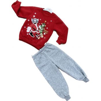 Compleu Vatuit, Tom si Jerry Christmas, 2 Piese, Pentru Copii, 1-4 ani Compleu Vatuit, Tom si Jerry Christmas, 2 Piese, Pentru Copii, 1-4 ani