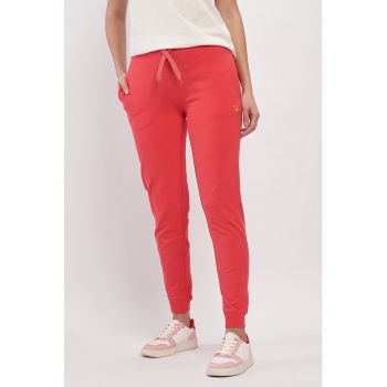 Pantaloni sport din amestec de bumbac cu snururi