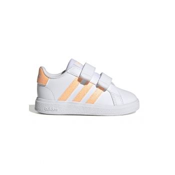 Pantofi sport de piele ecologica cu inchidere velcro Grand Court 2.0