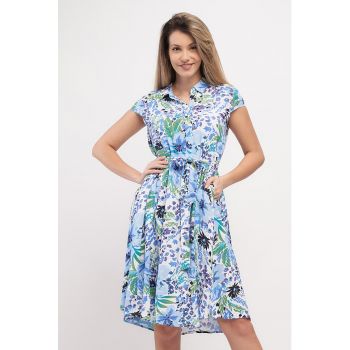 Rochie-camasa cu imprimeu floral