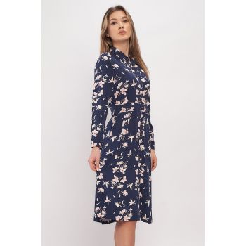 Rochie midi cu imprimeu floral