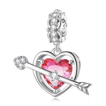 Talisman din argint Cupidon Red Heart ieftin