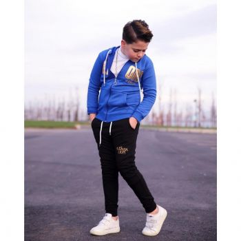 Trening Albastru, Lion, 2 Piese, Hanorac si Pantaloni, Pentru Baieti Trening Albastru, Lion, 2 Piese, Hanorac si Pantaloni, Pentru Baieti