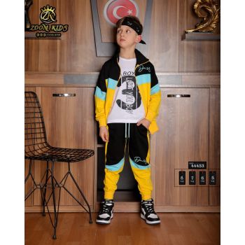 Trening Dasy, 3 Piese, Tricou, Hanorac, si Pantaloni, Pentru Baieti, 5-8 ani Trening Dasy, 3 Piese, Tricou, Hanorac, si Pantaloni, Pentru Baieti, 5-8 ani
