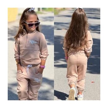 Trening Relax, Crem, 2 Piese, Pantaloni si Bluza, Pentru Fetite, 4-10 ani Trening Relax, Crem, 2 Piese, Pantaloni si Bluza, Pentru Fetite, 4-10 ani