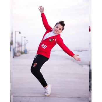 Trening Rosu, Ursulet, 2 Piese, Hanorac si Pantaloni, Pentru Baieti Trening Rosu, Ursulet, 2 Piese, Hanorac si Pantaloni, Pentru Baieti
