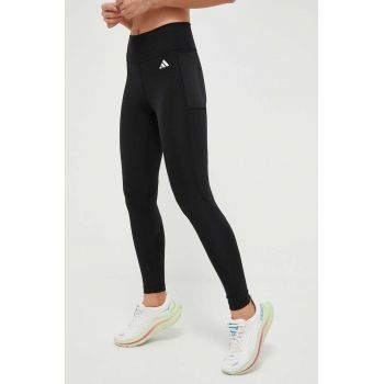 adidas Performance leggins de antrenament Train Essentials culoarea negru, neted