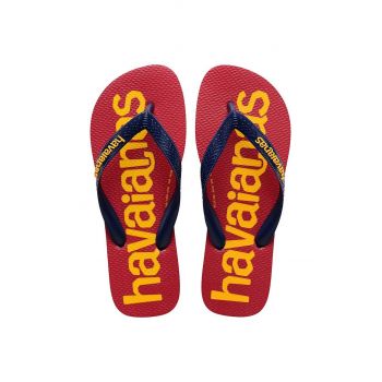 Havaianas slapi copii LOGOMANIA culoarea bordo