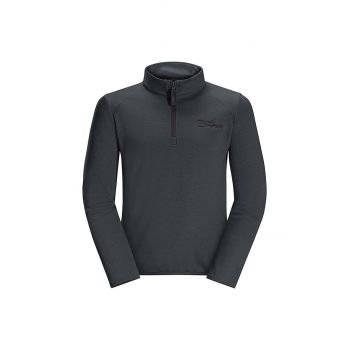 Jack Wolfskin bluza copii culoarea negru, neted de firma originala