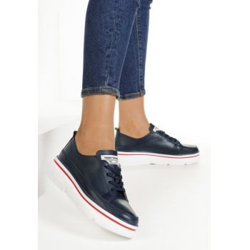 Pantofi piele Texas Navy