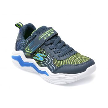 Pantofi sport SKECHERS bleumarin, ERUPTERS IV, din material textil si piele ecologica