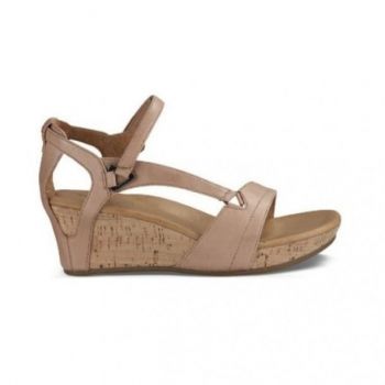 Sandale Teva Capri Wedge Bej - Rose Gold