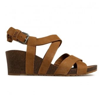 Sandale Teva Mahonia Wedge Cross Strap Maro - Chipmunk