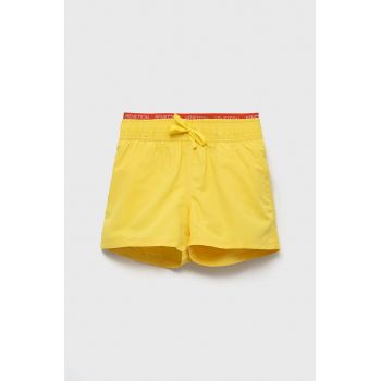 United Colors of Benetton pantaloni scurti de baie copii culoarea galben