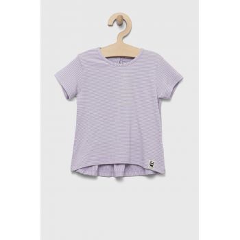 United Colors of Benetton tricou bebe culoarea violet