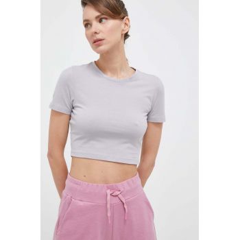 4F tricou femei, culoarea gri