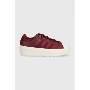 adidas Originals sneakers SUPERSTAR BONEGA X SHARED culoarea bordo de firma originali