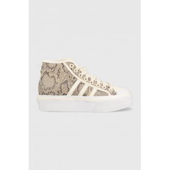 adidas Originals tenisi Nizza femei, culoarea bej