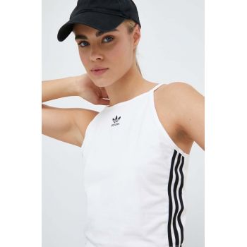 adidas Originals top femei, culoarea alb