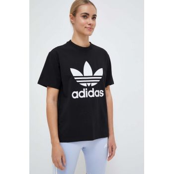 adidas Originals tricou femei, culoarea negru