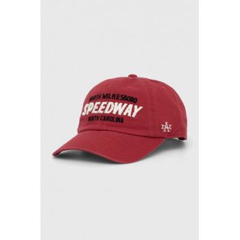 American Needle șapcă de baseball din bumbac North Wilkesboro culoarea rosu, cu imprimeu ieftina
